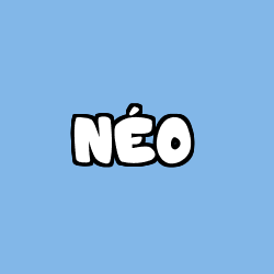 Coloring page first name NÉO