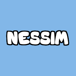 Coloring page first name NESSIM