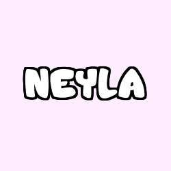 Coloring page first name NEYLA