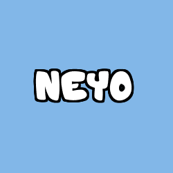 Coloring page first name NEYO