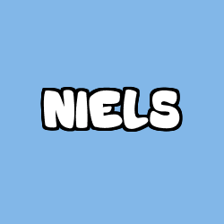Coloring page first name NIELS