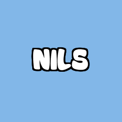 Coloring page first name NILS