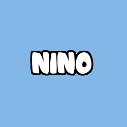 Coloring page first name NINO