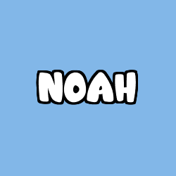 Coloring page first name NOAH