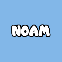 Coloring page first name NOAM