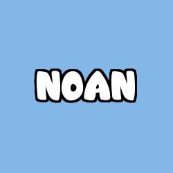 Coloring page first name NOAN