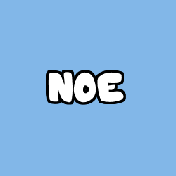 Coloring page first name NOE