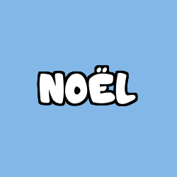 Coloring page first name NOËL