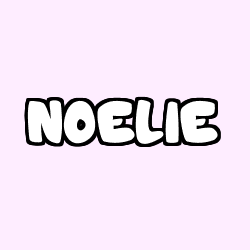 Coloring page first name NOELIE