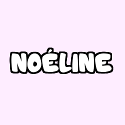Coloring page first name NOÉLINE