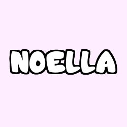 Coloring page first name NOELLA