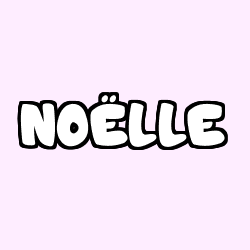 Coloring page first name NOËLLE