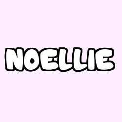 Coloring page first name NOELLIE