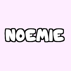 Coloring page first name NOEMIE