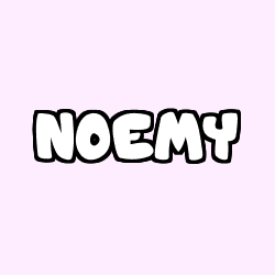 Coloring page first name NOEMY
