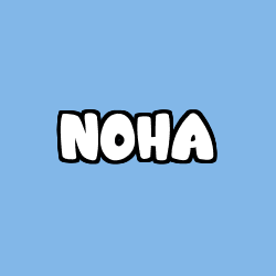 Coloring page first name NOHA
