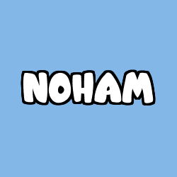 Coloring page first name NOHAM