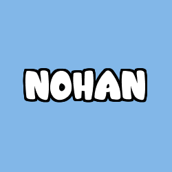 Coloring page first name NOHAN