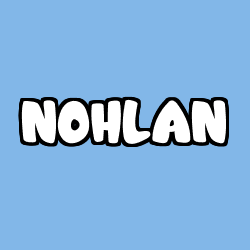 Coloring page first name NOHLAN