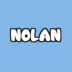 Coloring page first name NOLAN