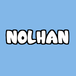 Coloring page first name NOLHAN