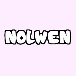 Coloring page first name NOLWEN