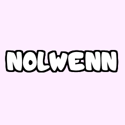 Coloring page first name NOLWENN