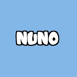 Coloring page first name NUNO
