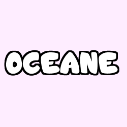 Coloring page first name OCEANE