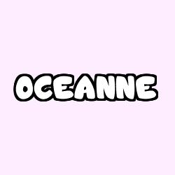 Coloring page first name OCEANNE