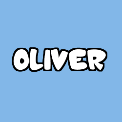Coloring page first name OLIVER