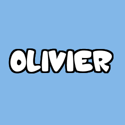 Coloring page first name OLIVIER