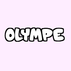 Coloring page first name OLYMPE