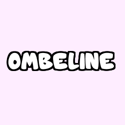 Coloring page first name OMBELINE