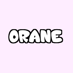 Coloring page first name ORANE