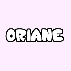 Coloring page first name ORIANE