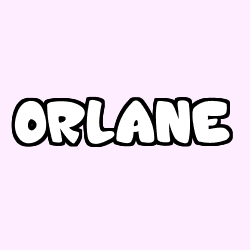 Coloring page first name ORLANE
