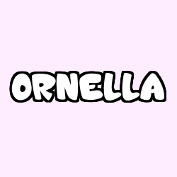 Coloring page first name ORNELLA