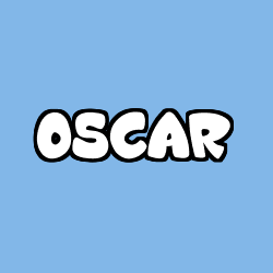 Coloring page first name OSCAR