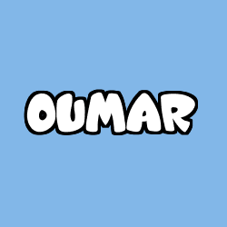 Coloring page first name OUMAR
