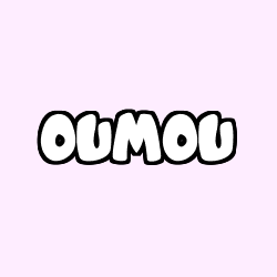 Coloring page first name OUMOU