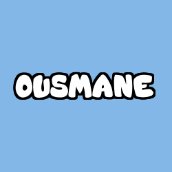 Coloring page first name OUSMANE
