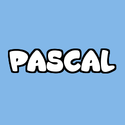 Coloring page first name PASCAL