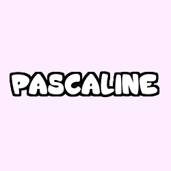 Coloring page first name PASCALINE