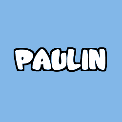 Coloring page first name PAULIN