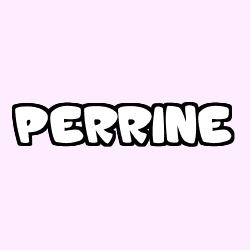 Coloring page first name PERRINE