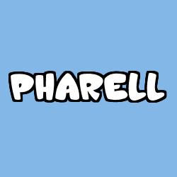Coloring page first name PHARELL