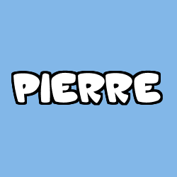 Coloring page first name PIERRE