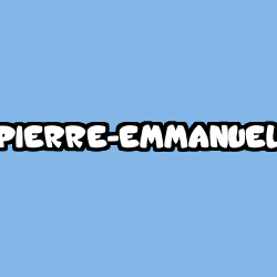 Coloring page first name PIERRE-EMMANUEL
