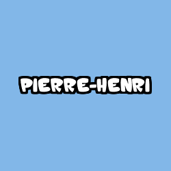 Coloring page first name PIERRE-HENRI